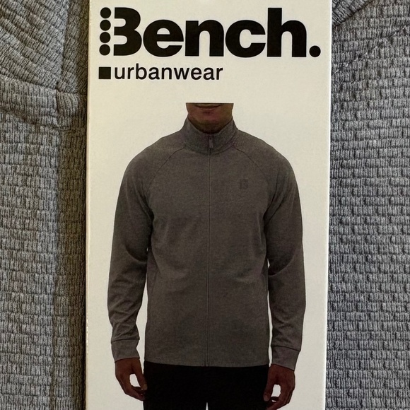 Bench Urbanwear Full Zip Jacket, Moisture Wicking, Gray, Large, NWT - Picture 1 of 16